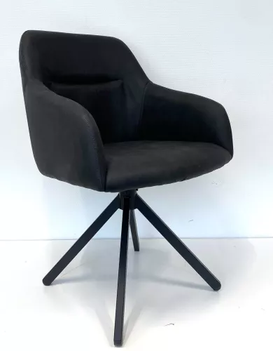  Parla Chair (Preston 100 & Swivel Rectangle KD - Black)