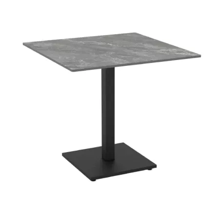  Elora Ceramic Dining Table 80cm (Shadow & Black)