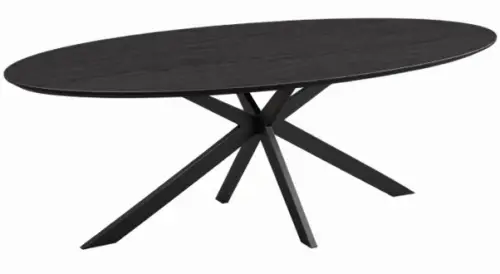  Raca Dining Table  220x10376cm (Senkron Black & Black)