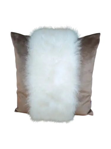  Pillow Samt toffee/cashmir goat 40x40cm