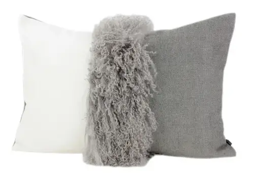  Pillow Tibetan lamb Andrea 40x60cm