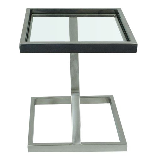 By Kohler  Side Table Hadlee 45x45x51cm With Clear Glass (108596)