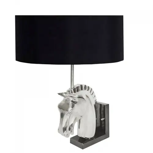 By Kohler  Wall Lamp Horse 18x8x40cm Incl. Black Shade (108822)
