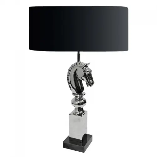 By Kohler  Table Lamp Horse 20x20x78cm Incl. Black Shade (108821)