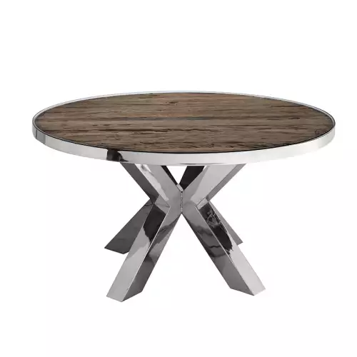 By Kohler  Mariano Dining Table 140x140x76cm with Glass Top (111465)