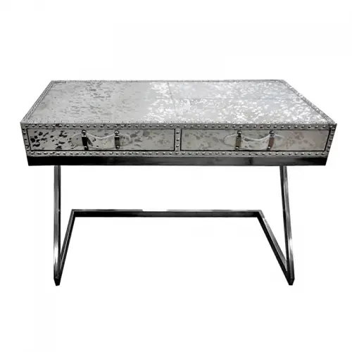 By Kohler  Writing Desk Titan 110x50x75cm (Silver Foil) (110015)