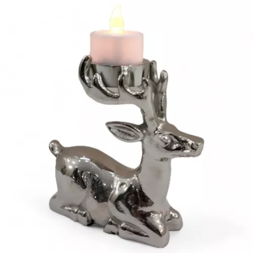 By Kohler  Reindeer T-Light Holder 5x14x14cm (113175)