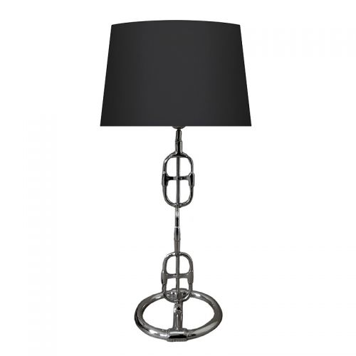 By Kohler  Table Lamp 25x25x58cm With Black Cloth Shade (41x41x26cm) (110244)