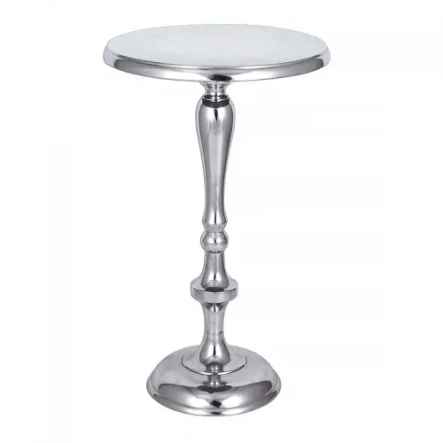 By Kohler  Table Dexter 38x38x63cm silver round (111632)
