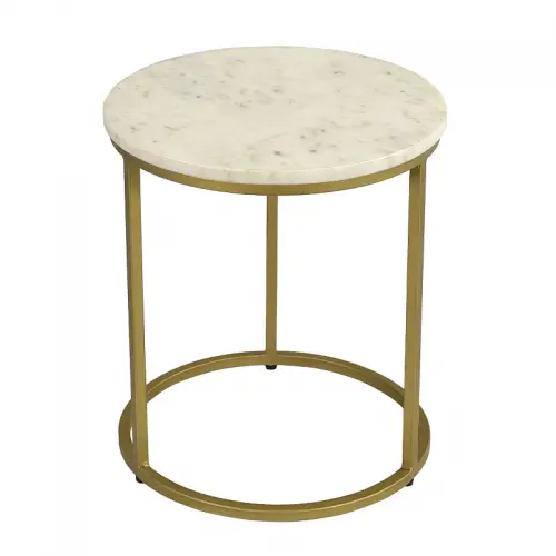 By Kohler  Side Table Dunbar 40x40x45cm Marble Top (114327)