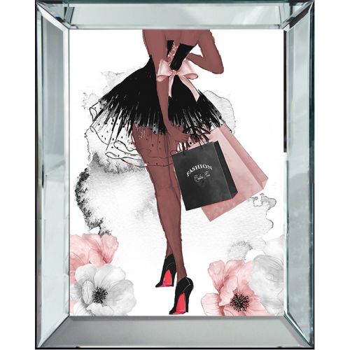 By Kohler  Walking Lady With Fashion Bags 40x50x4,5 (114613)