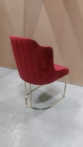 By Kohler  Balance New Arm Chair Fabric Wm-2010 Letto 1033 / Frame Gold  (201623)